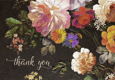 Boxed Thank You Cards - Midnight Floral    