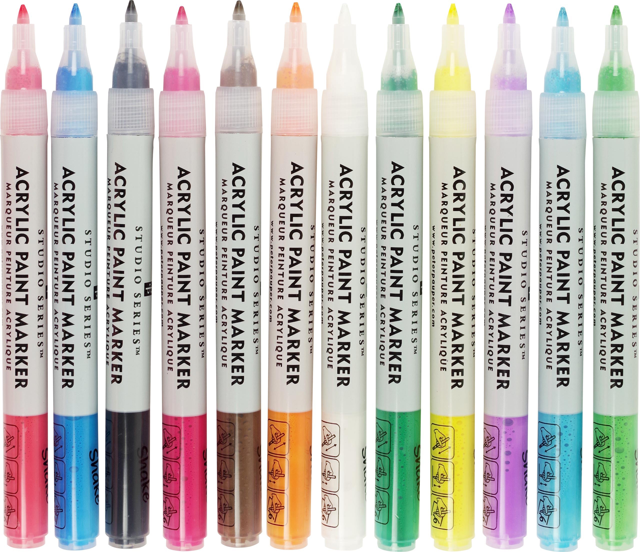 Studio Series Watercolor Brush Pens - Set of 24 by Peter Pauper