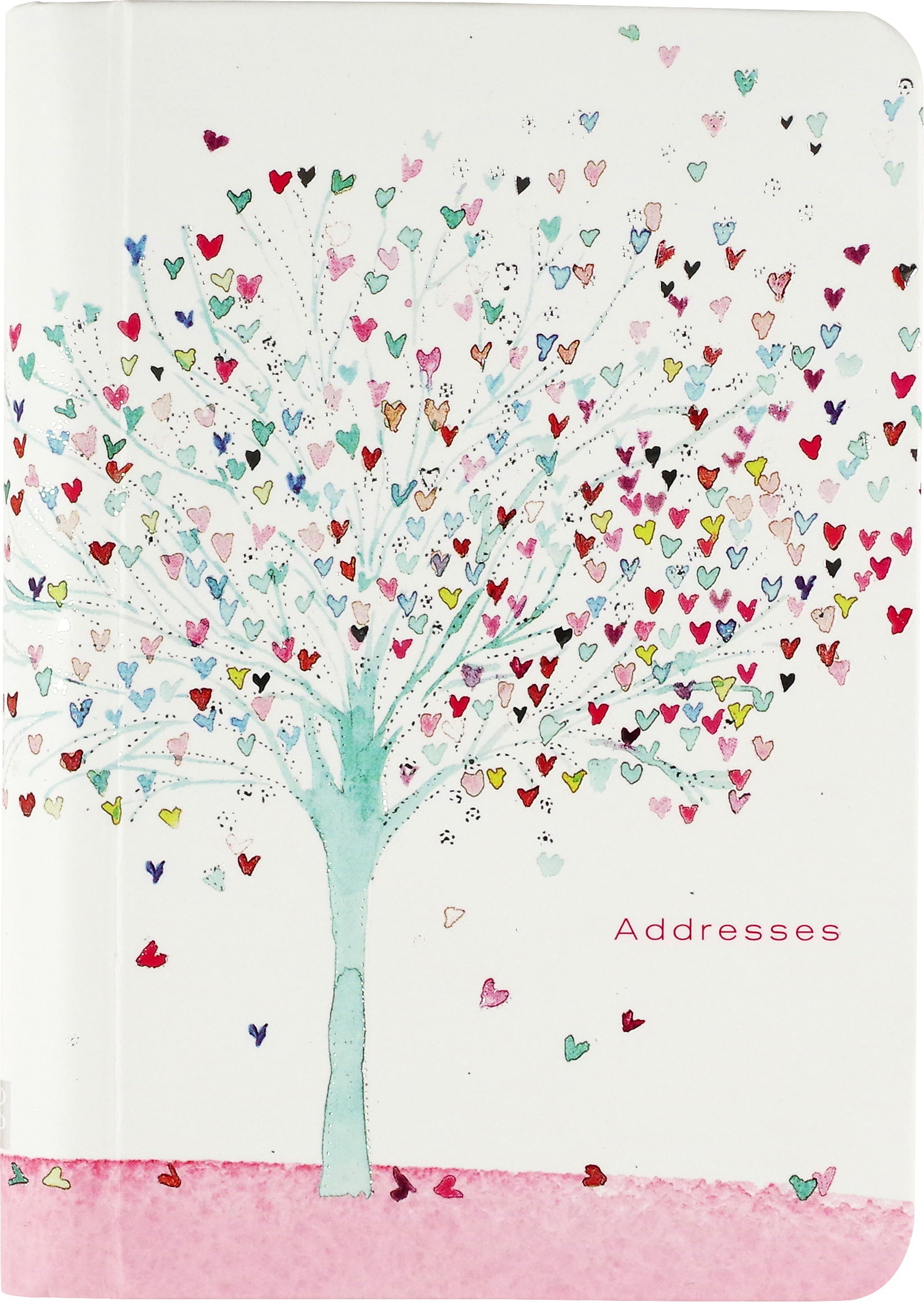 Mini Address Book - Tree Of Hearts    