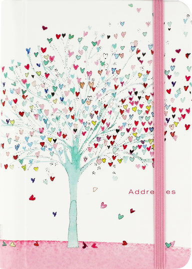 Mini Address Book - Tree Of Hearts    