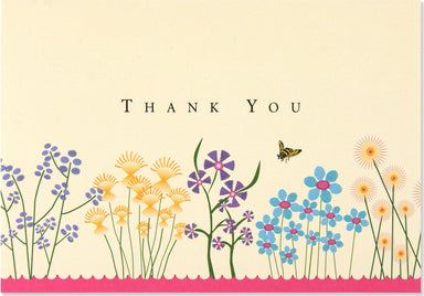 Boxed Thank You Cards - Sparkly Garden    