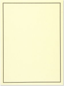 Stationery Paper and Envelopes - Cream and Black    