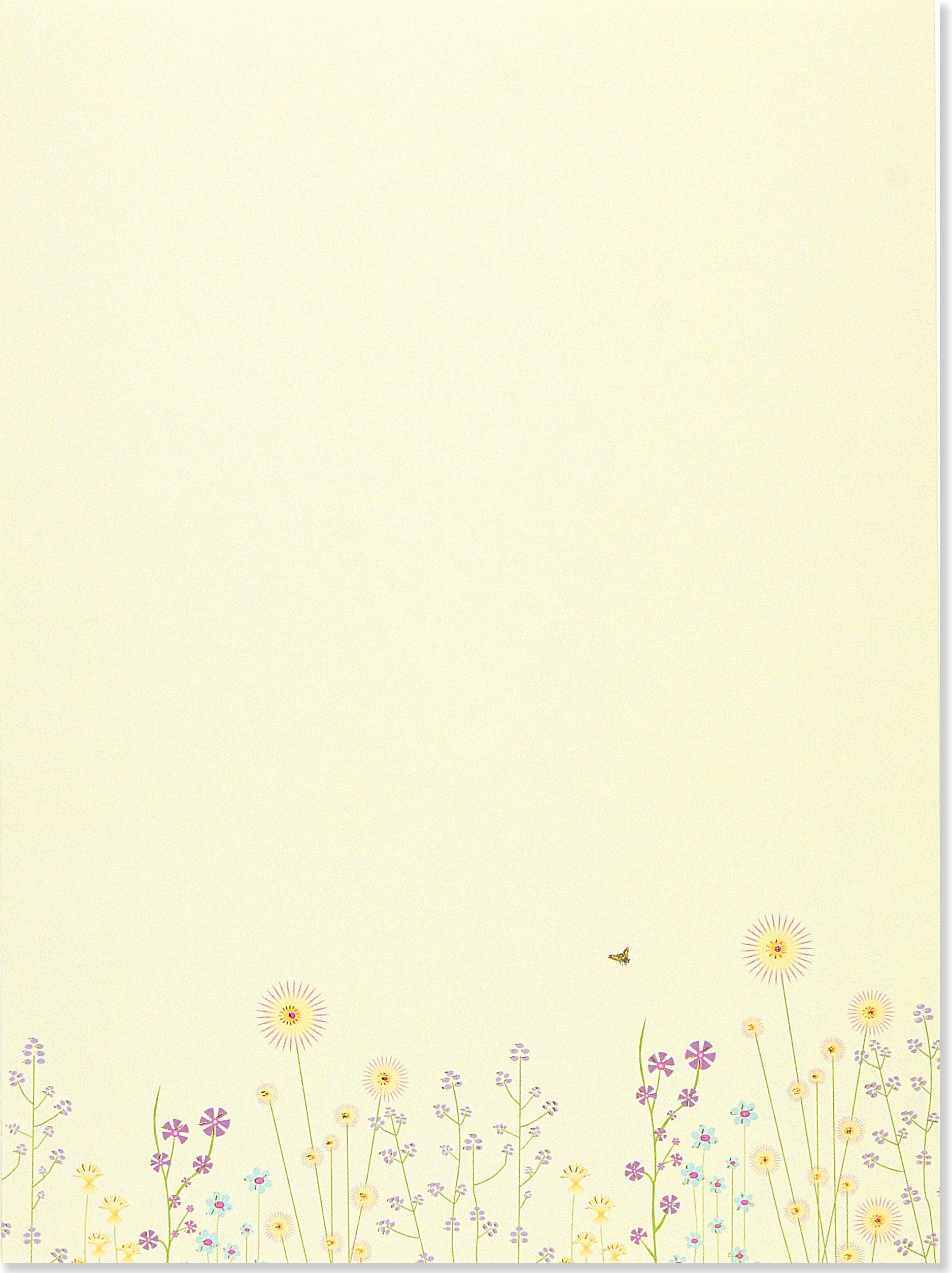Stationery Paper and Envelopes - Sparkly Garden    