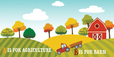 F Is For Farm - A Farming ABC Board Book Primer    