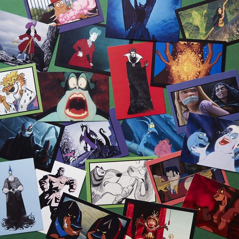 Disney Villains - 100 Assorted Collectible Postcards    
