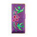 Lavishy Embroidered Hummingbird - Large Flat Vegan Wallet Purple .  3272123.4