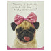 Fantastic Pug With A Bow - Pocket Note    