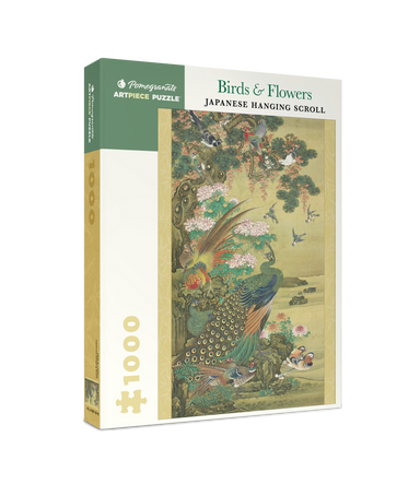 Birds & Flowers Japanese Hanging Scroll 1000 Piece Puzzle    