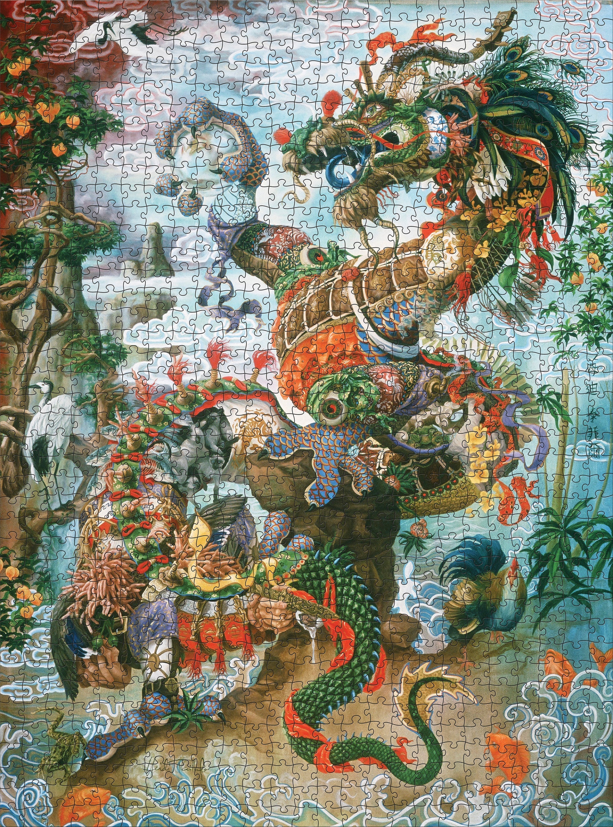 Dragon of The Yangtze - 1000 Piece Heidi Taillefer Puzzle    