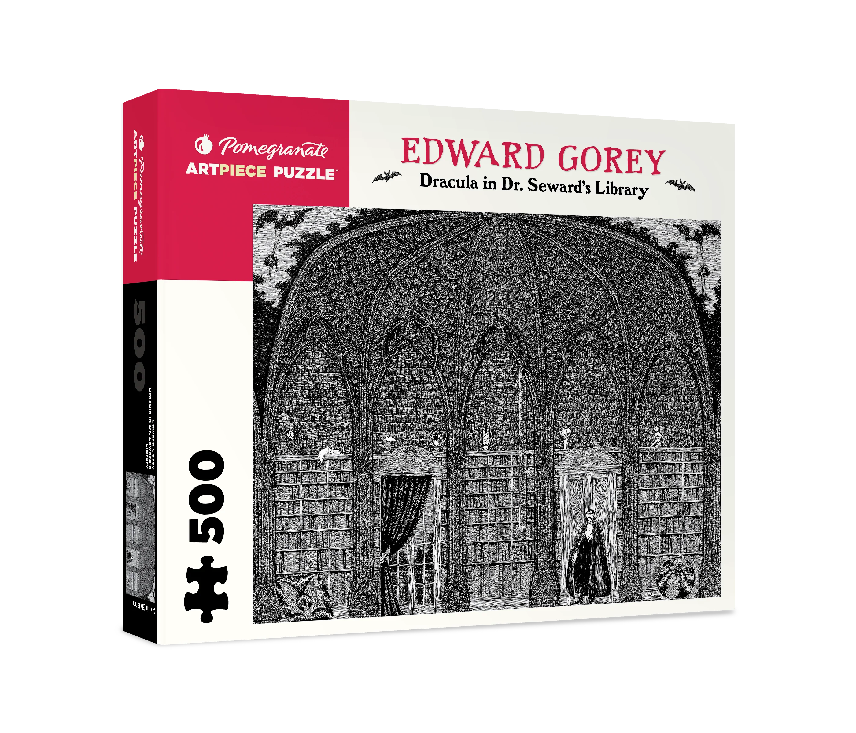 Dracula in Dr. Seward's Library 500 Piece Edward Gorey Puzzle    