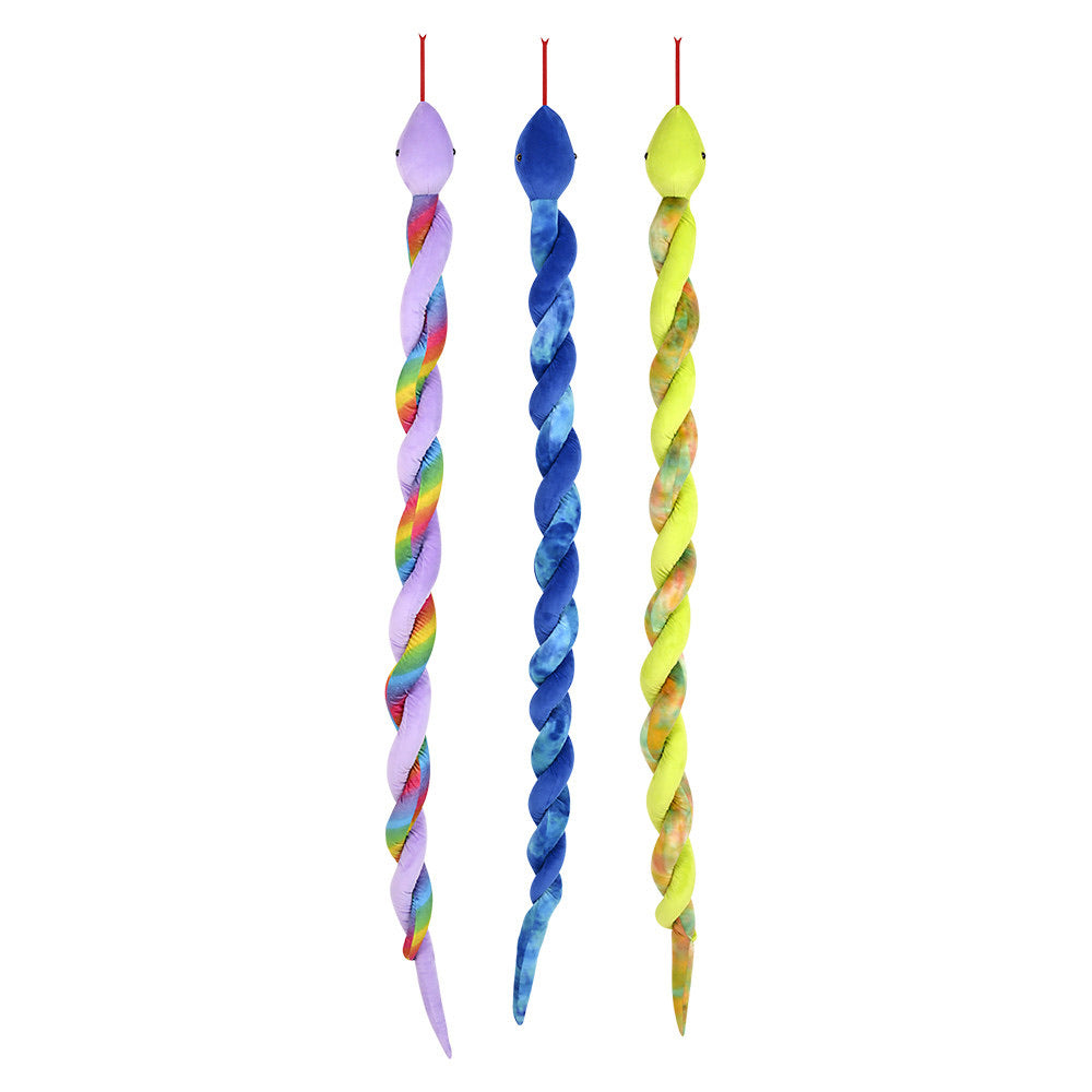 Tie-Dye Twist 67" Snake - Green, Blue or Purple    