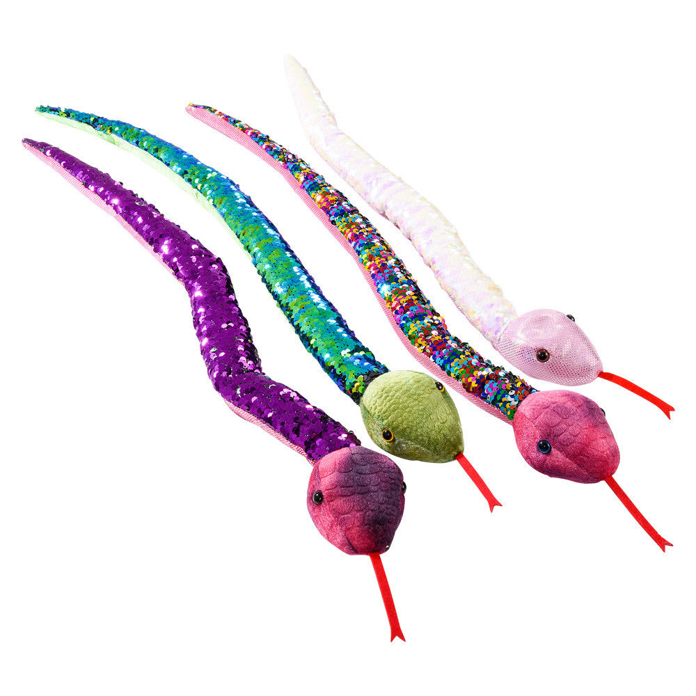 Sequin Snakes 26 Snake (Single) - Pink, Green, Purple, or Rainbow — Bird  in Hand