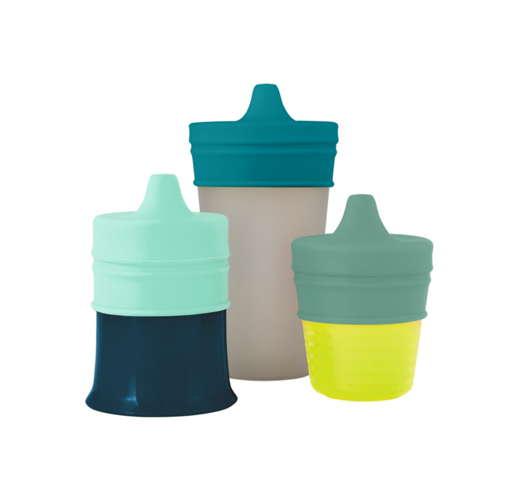 Snug Spout Blue - Universal Silicone Sippy Lid    