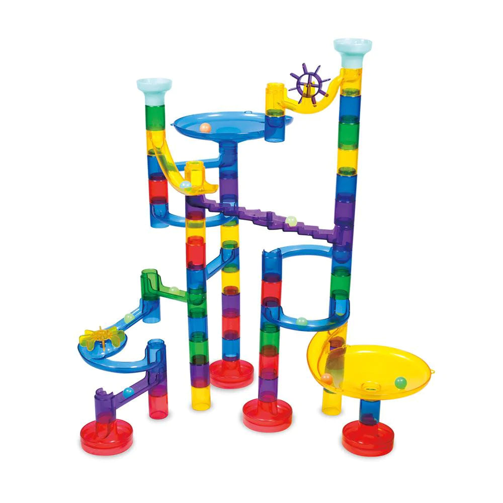 Glow Super Marble Run - 60 Pieces    