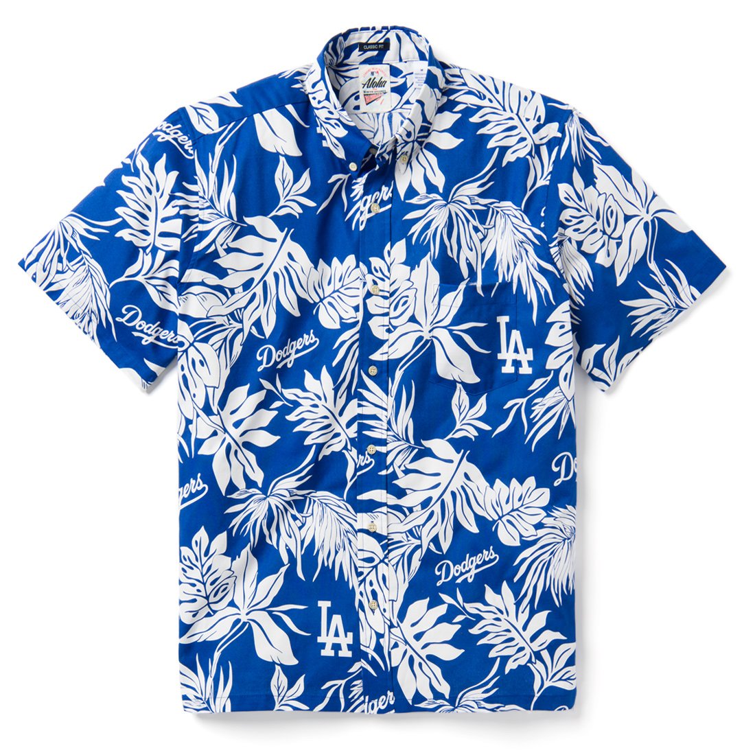 reyn spooner, Shirts, Reyn Spooner Los Angeles Dodgers 22 Blue Aloha  Shirt Size L