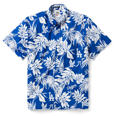 Men's Los Angeles Dodgers Reyn Spooner Black Aloha Button-Down Shirt