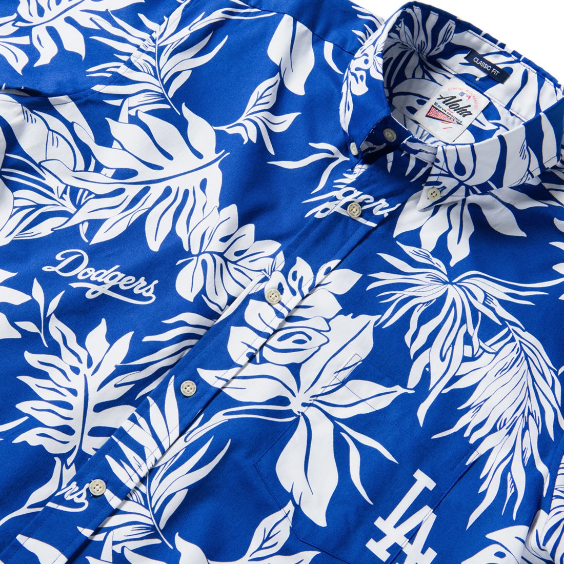 reyn spooner, Shirts, Reyn Spooner Los Angeles Dodgers 22 Blue Aloha  Shirt Size L