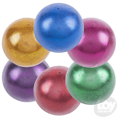Squish and Stretch Glitter Ball - Green, Purple, Red, Gold, Pink or Blue    