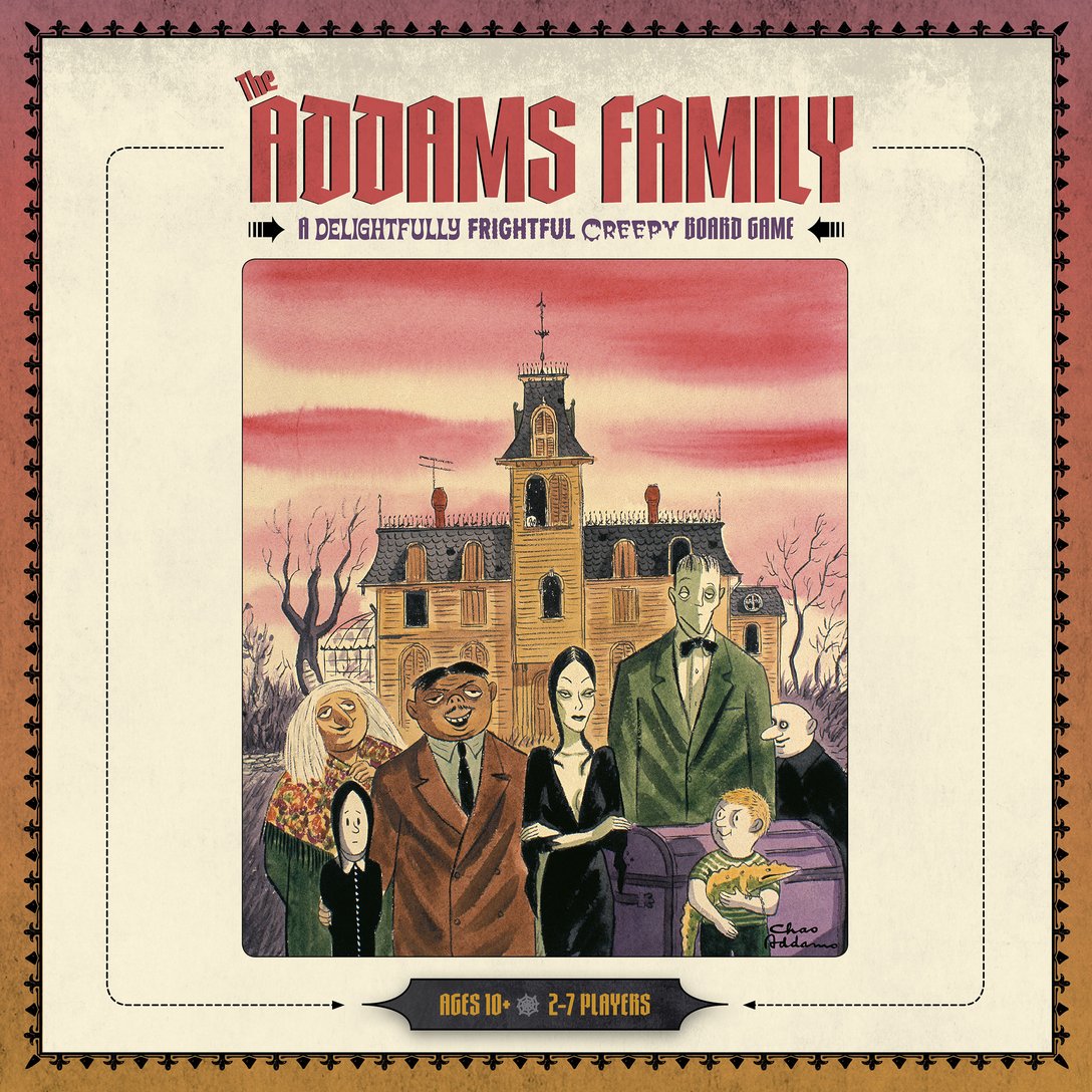 The Addams Family - A Delightfully Frightful Creepy Board Game    
