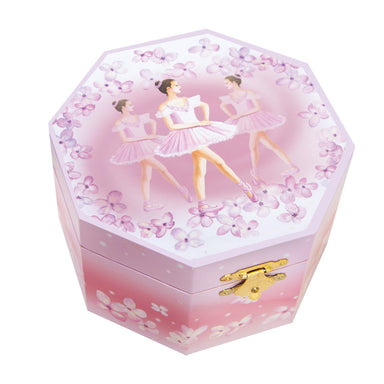 Octagon Musical Ballerina Jewelry Box    