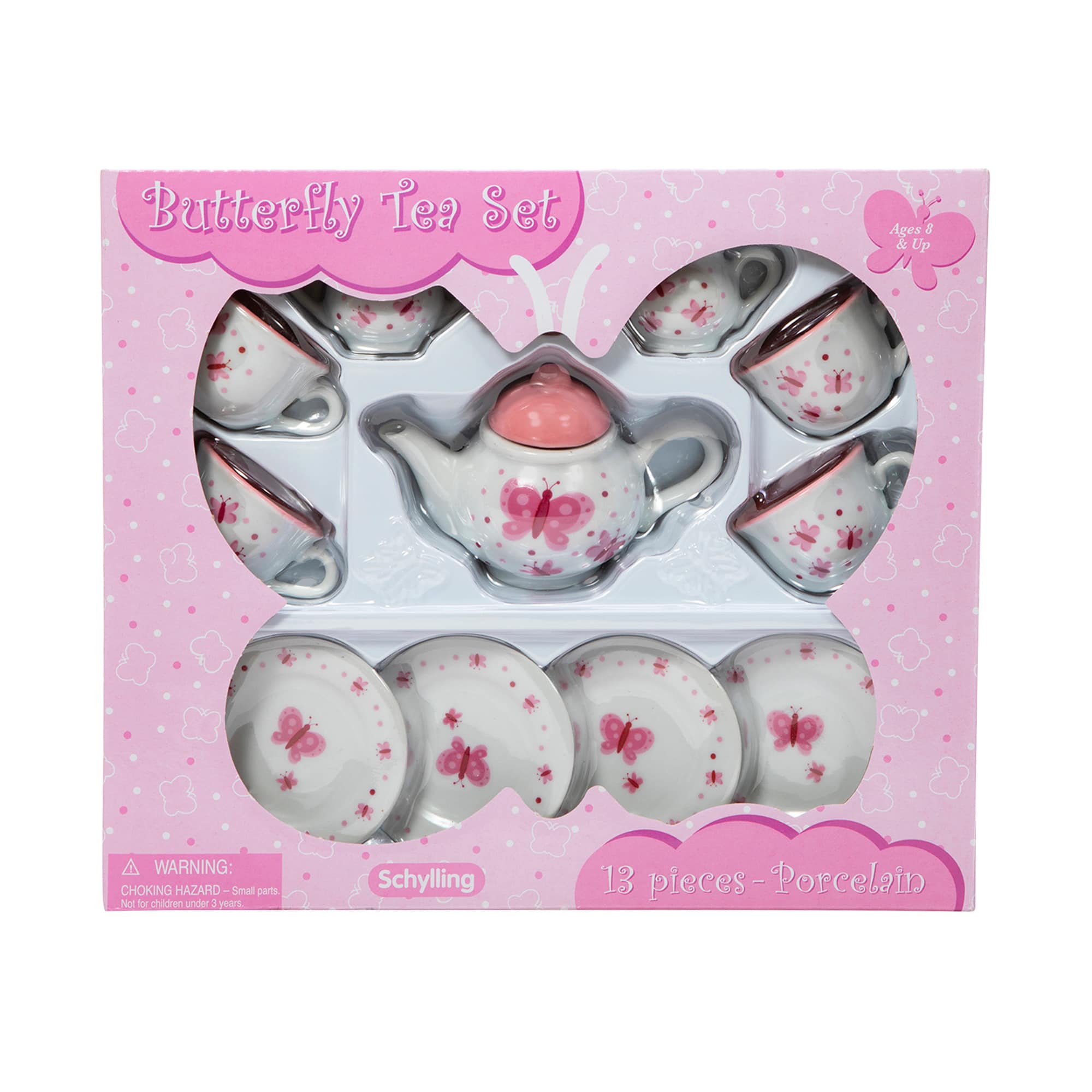 Butterfly Porcelain Tea Set    