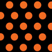 Lunch Napkin - Big Dots Black & Orange    