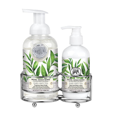 Earl Grey Tea Handcare Caddy - Lotion and Foaming Hand Soap    