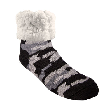 Grey Camo - Original Size Pudus Slipper Socks    