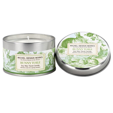Bunny Toile - Soy Wax Travel Candle    