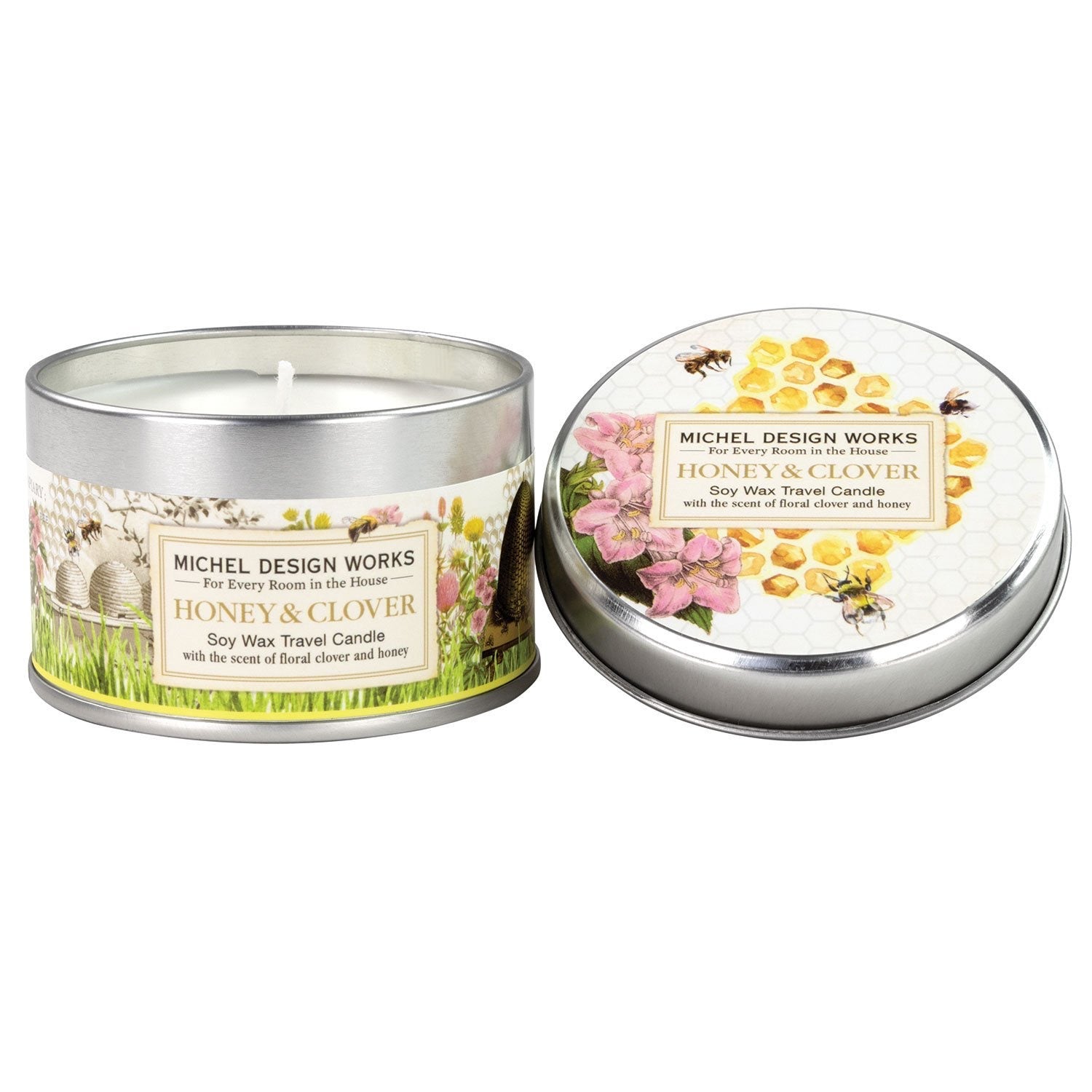 Honey & Clover - Soy Wax Travel Candle    