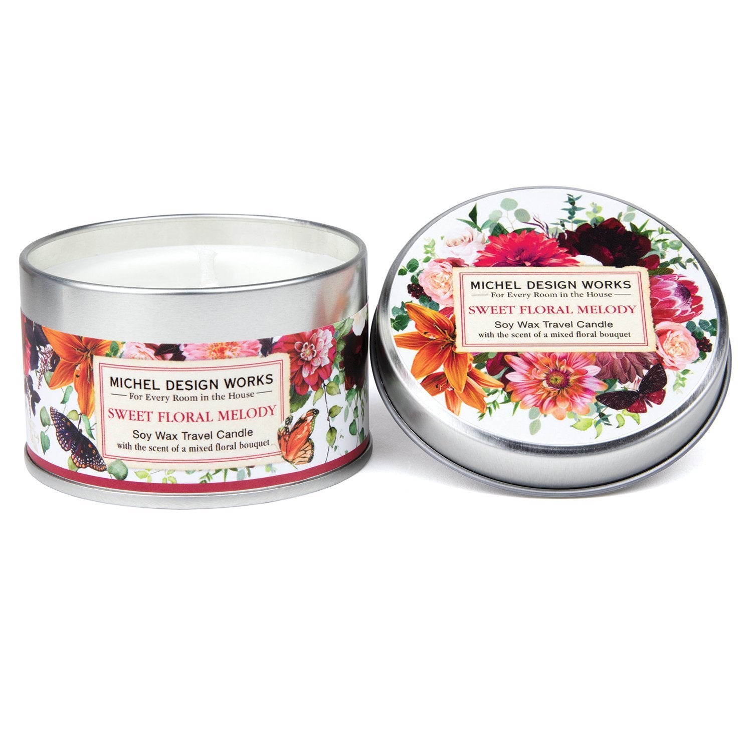 Sweet Floral Melody - Soy Wax Travel Candle    
