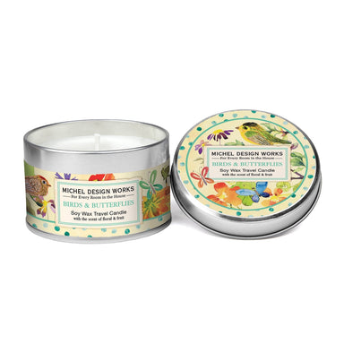 Birds & Butterflies - Soy Wax Travel Candle    
