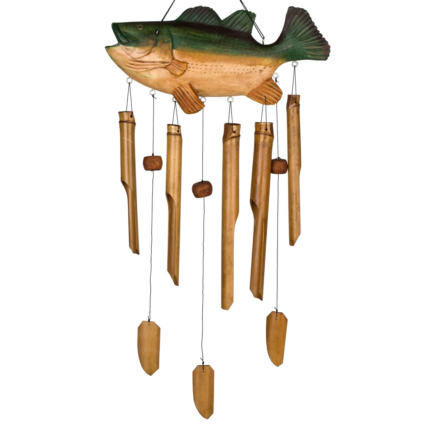 Bass Fish Bamboo Chime    