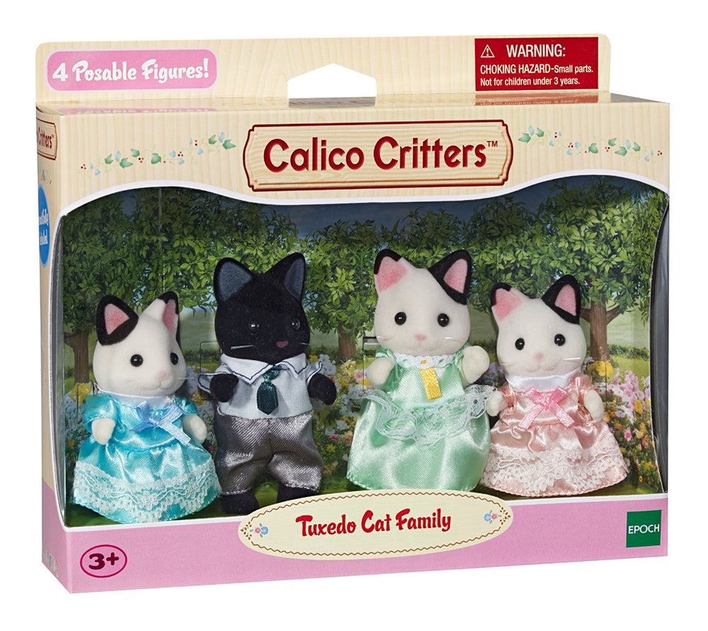 Calico Critters - Tuxedo Cat Family    