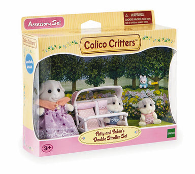 Calico Critters - Patty and Paden's Double Stroller Set    
