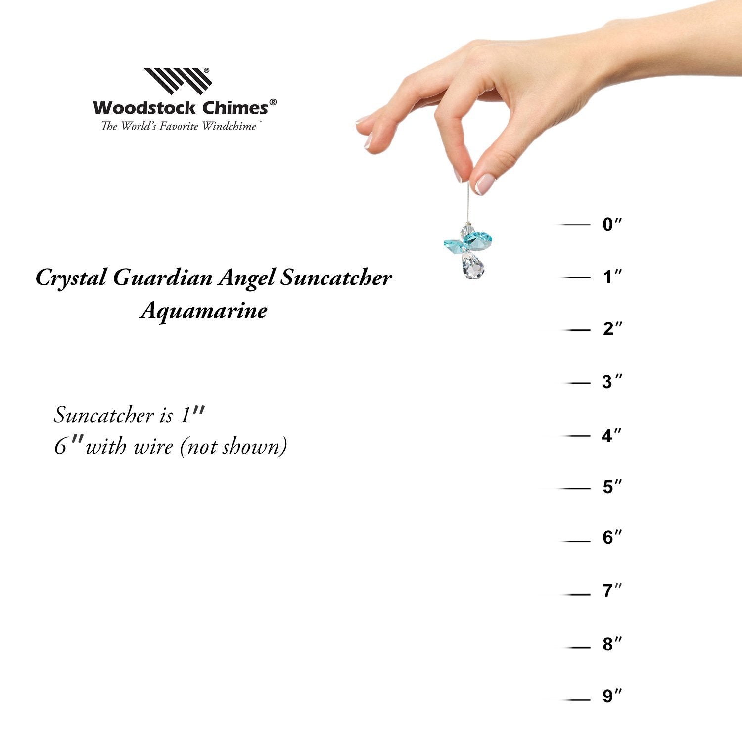 Crystal Guardian Angel - Aquamarine    