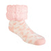 Pink Dogwood Cheetah - Original Size Pudus Slipper Socks    