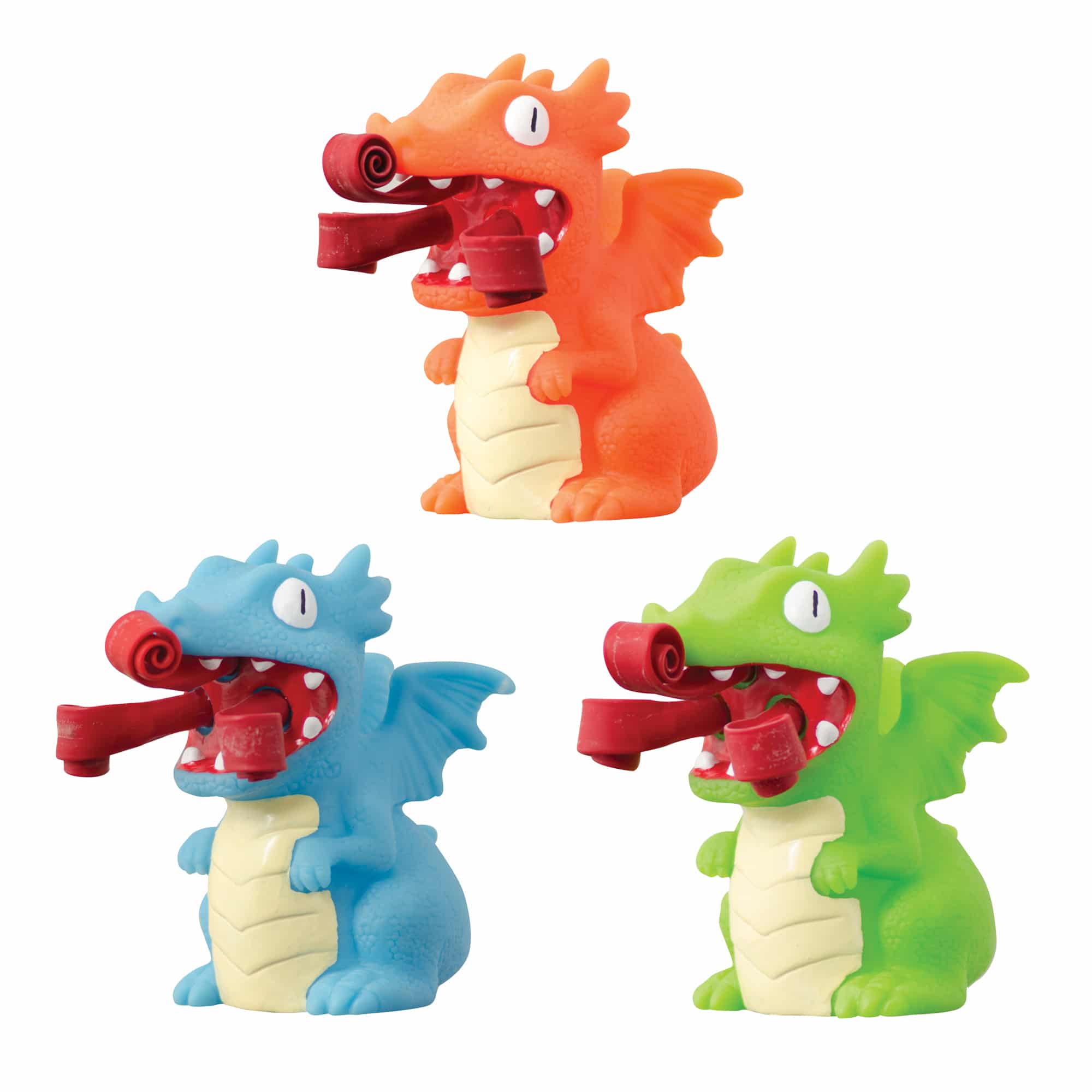 Curly Pop Fire Breathing Dragons - Green, Blue, or Orange (Single)    