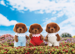 Calico Critters Chocolate Labrador Triplets    