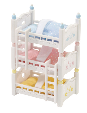 Calico Critters Triple Baby Bunk Beds    