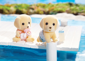 Calico Critters Yellow Labrador Twins    