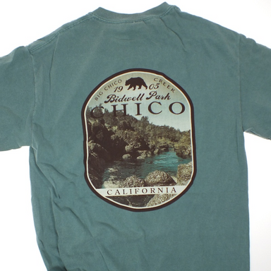 Chico Creek Ridgeline - Long Sleeve Mens T-Shirt PINE S  3225091.1