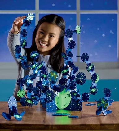 Connectagons® Glow-in-the-Dark Celestial 157-Piece Creative Building Set    