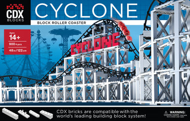 CDX Blocks Cyclone Roller Coaster - 889 Pieces    
