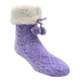 Lavender Chenille - Original Size Pudus Slipper Socks    