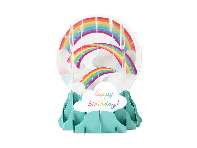 Rainbows - Snow Globe Greeting Card    