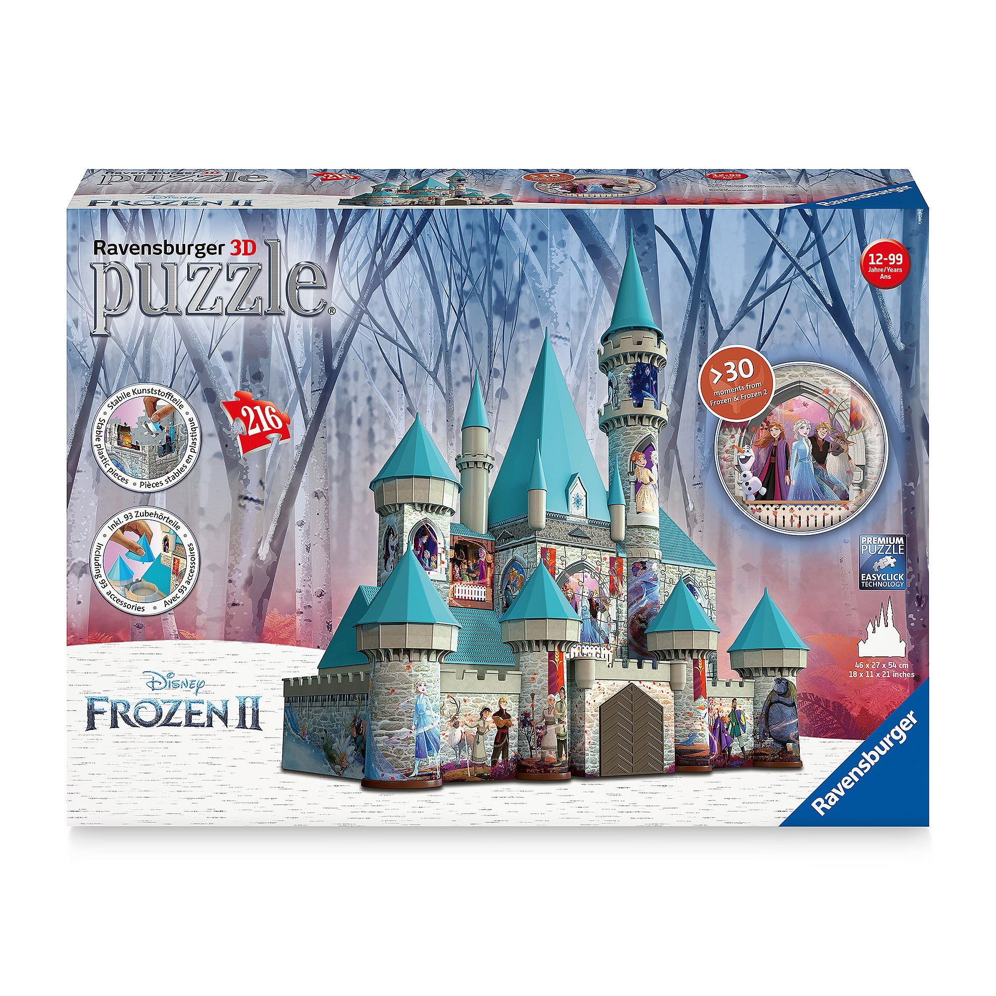 Disney Frozen 2 Castle - 216 Piece 3D Puzzle    