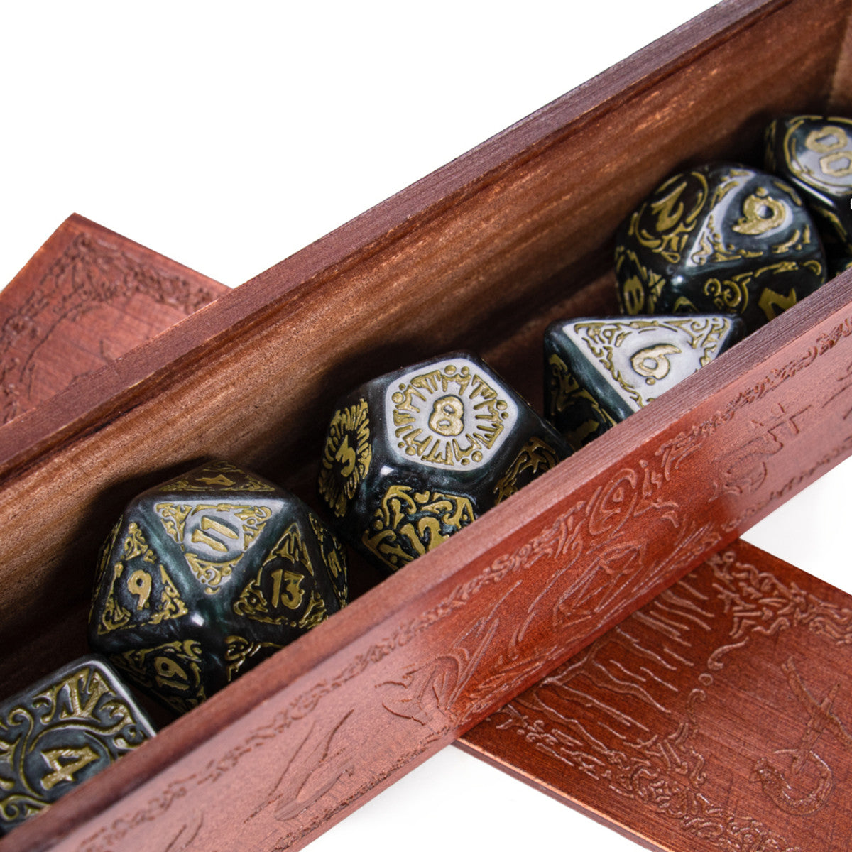Titan Dice - Nyx Smoke With Gold 25mm Polyhedral Dice    