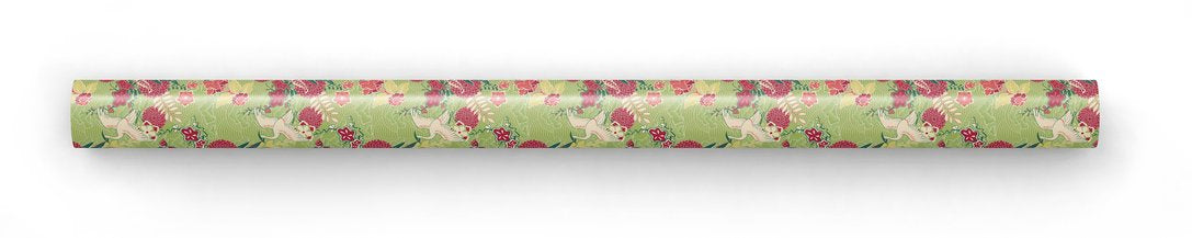 Cranes and Chrysanthemums - Designer Gift Wrap    
