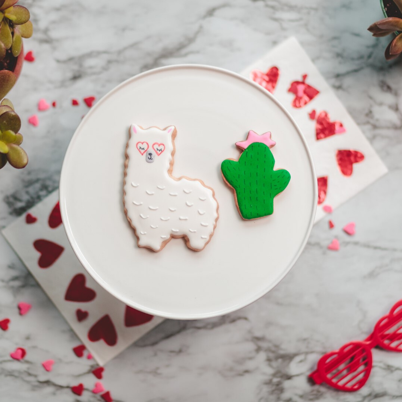 Llama and Cactus Set of 2 Cookie Cutters    